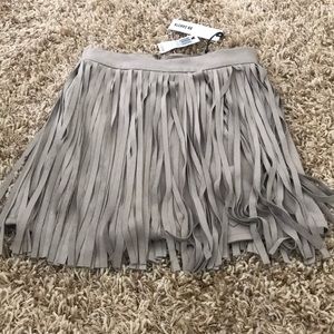Fringe mini skirt